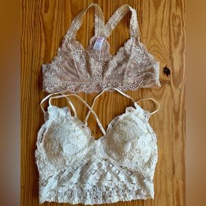 NWOT Lace Bralette Bundle size Medium